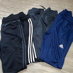 Youth Adidas Black and Blue Sweatpants for Casual Comfort